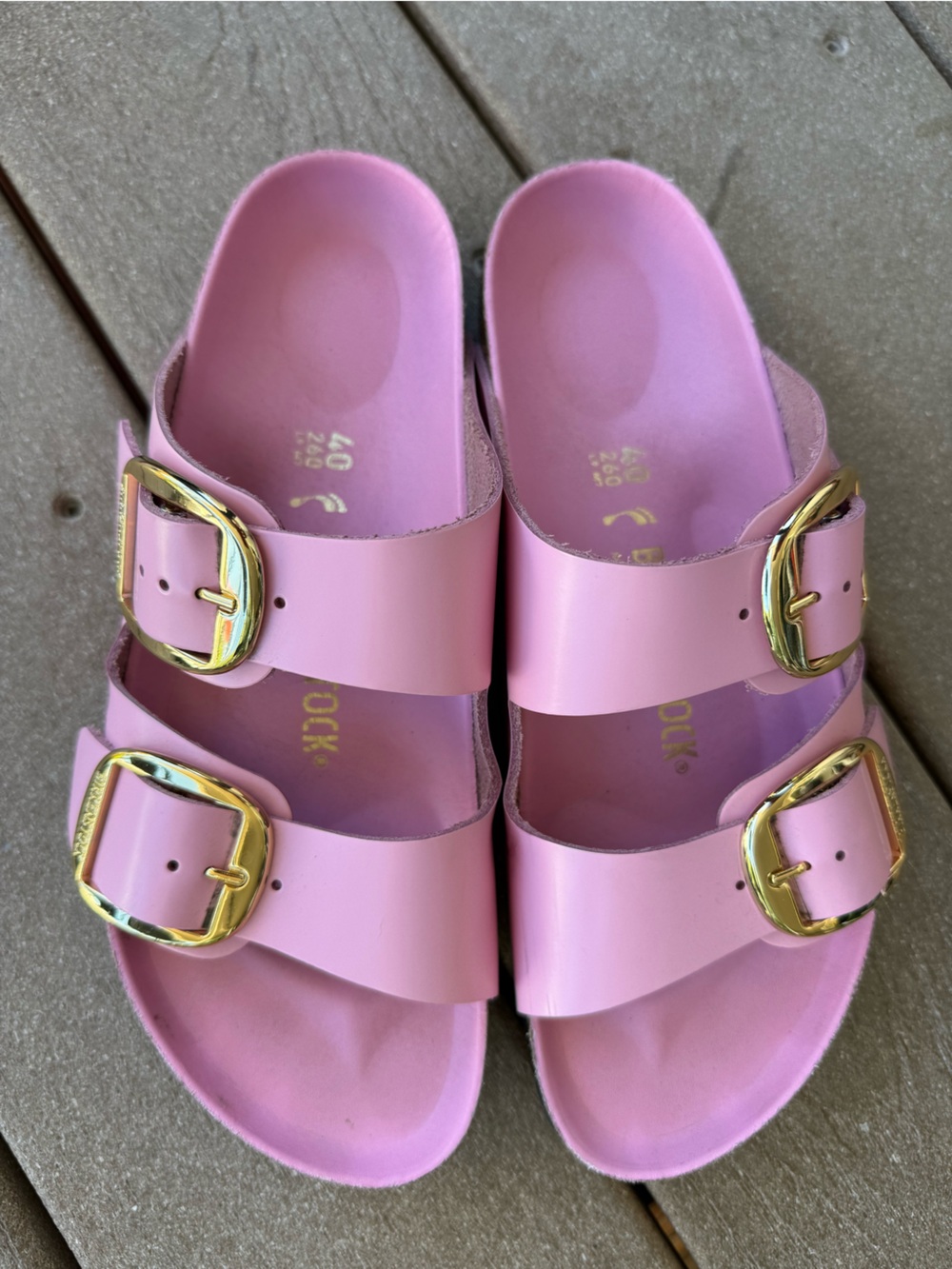 Birkenstock Arizona Big Buckle “high shine fondant pink” size 40 - Picture 13 of 13